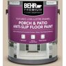 BEHR PREMIUM 1 gal. #HDC-AC-04 Avenue Tan Textured Low-Lustre Enamel Interior/Exterior Porch and Patio Anti-Slip Floor Paint