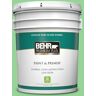 BEHR PREMIUM PLUS 5 gal. #P390-4 Young Green Semi-Gloss Enamel Low Odor Interior Paint & Primer