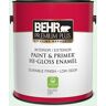 BEHR PREMIUM PLUS 1 gal. #PPL-25 Sign of Spring Hi-Gloss Enamel Interior/Exterior Paint & Primer