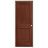 JELD-WEN 28 in. x 80 in. Monroe Amaretto Stain Left-Hand Molded Composite Single Prehung Interior Door