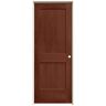 JELD-WEN 28 in. x 80 in. Monroe Amaretto Stain Left-Hand Solid Core Molded Composite MDF Single Prehung Interior Door