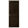 JELD-WEN 32 in. x 80 in. Monroe Espresso Stain Right-Hand Molded Composite Single Prehung Interior Door