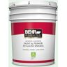 BEHR PREMIUM PLUS 5 gal. #PPL-25 Sign of Spring Hi-Gloss Enamel Interior/Exterior Paint & Primer