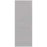 JELD-WEN 32 in. x 80 in. Monroe Driftwood Painted Smooth Solid Core Molded Composite MDF Interior Door Slab
