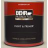 BEHR PREMIUM PLUS 1 qt. #MQ6-59 Still Moment Flat Exterior Paint & Primer