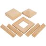 EVERMARK Stair Parts NC-91 Unfinished Red Oak Newel Cap Kit for 6-1/4 in. Squre Newel Posts for Stair Remodel