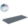 EZ-ACCESS TRANSITIONS 14 in. L x 40 in. W x 1.5 in. H Angled Entry Door Threshold Mat, Grey, Rubber