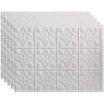 Fasade 18 in. x 24 in. Traditional #1 Matte White Vinyl Backsplash Panel (Pack of 5)