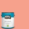 BEHR PREMIUM PLUS 1 gal. Home Decorators Collection #HDC-MD-18 Peach Mimosa Satin Enamel Low Odor Interior Paint & Primer