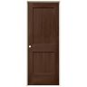 JELD-WEN 32 in. x 80 in. Monroe Milk Chocolate Stain Right-Hand Solid Core Molded Composite MDF Single Prehung Interior Door