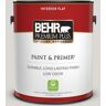 BEHR PREMIUM PLUS 1 gal. #N360-1 Seagull Gray Flat Low Odor Interior Paint & Primer