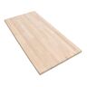 HARDWOOD REFLECTIONS 3 ft. L x 36 in. D Unfinished Birch Solid Wood Butcher Block Island Countertop With Eased Edge