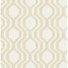 A-Street Prints Burton Gold Modern Ogee Textured Non-pasted Paper Wallpaper