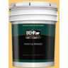 BEHR PREMIUM PLUS 5 gal. #P270-5 Fuzzy Duckling Semi-Gloss Enamel Exterior Paint & Primer