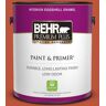 BEHR PREMIUM PLUS 1 gal. #S-G-200 Glowing Firelight Eggshell Enamel Low Odor Interior Paint & Primer