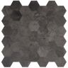 Avant Andes Dark Gray Stone 11.33 in. x 11.41 in. 4mm Stone Peel and Stick Backsplash Tiles (8pcs/7.2 sq.ft Per Case)