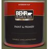 BEHR PREMIUM PLUS 1 qt. #T11-16 Fjord Flat Exterior Paint & Primer