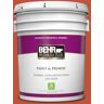 BEHR PREMIUM PLUS 5 gal. #S-G-200 Glowing Firelight Eggshell Enamel Low Odor Interior Paint & Primer