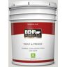 BEHR PREMIUM PLUS 5 gal. #N360-1 Seagull Gray Flat Low Odor Interior Paint & Primer