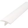 Outwater 3/4 in. White Flexible Polyethylene Center Barb Hobbyist Pack Bumper Tee Moulding Edging 12 ft. long Coil