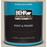 BEHR PREMIUM PLUS 1 qt. #MQ6-59 Still Moment Satin Enamel Exterior Paint & Primer