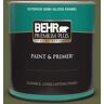 BEHR PREMIUM PLUS 1 qt. #T11-16 Fjord Semi-Gloss Enamel Exterior Paint & Primer