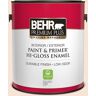 BEHR PREMIUM PLUS 1 gal. Home Decorators Collection #HDC-CT-12 Peach Rose Hi-Gloss Enamel Interior/Exterior Paint & Primer