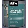 BEHR PREMIUM 1 gal. #S550-6 Mysterious Night Satin Enamel Interior/Exterior Cabinet, Door & Trim Paint