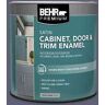 BEHR PREMIUM 1 qt. #S550-6 Mysterious Night Satin Enamel Interior/Exterior Cabinet, Door & Trim Paint