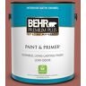 BEHR PREMIUM PLUS 1 gal. Home Decorators Collection #HDC-CL-08 Sun Baked Earth Satin Enamel Low Odor Interior Paint & Primer