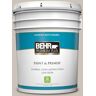 BEHR PREMIUM PLUS 5 gal. #720C-3 Wheat Bread Satin Enamel Low Odor Interior Paint & Primer