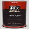 BEHR PREMIUM PLUS 1 qt. #790E-1 Subtle Touch Flat Exterior Paint & Primer