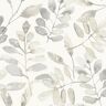 Chesapeake Beige Fabric Pre-Pasted Matte Pinnate Taupe Leaves Strippable Wallpaper