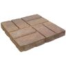 Oldcastle Weathered Brick 15.75 in. x 15.75 in. x 2 in. Tan/Charcoal Concrete Step Stone (84 Pieces / 143 sq. ft. / Pallet)