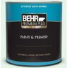 BEHR PREMIUM PLUS 1 qt. #PPL-25 Sign of Spring Satin Enamel Exterior Paint & Primer