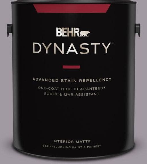 BEHR DYNASTY 1 gal. #N570-3 Art Nouveau Glass One-Coat Hide Matte Interior Stain-Blocking Paint & Primer