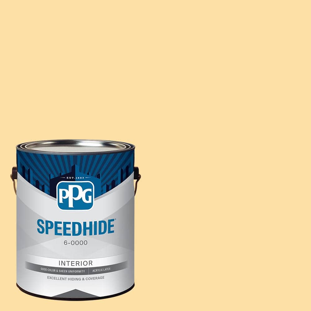 SPEEDHIDE 1 gal. PPG1205-4 Honey Bee Semi-Gloss Interior Paint
