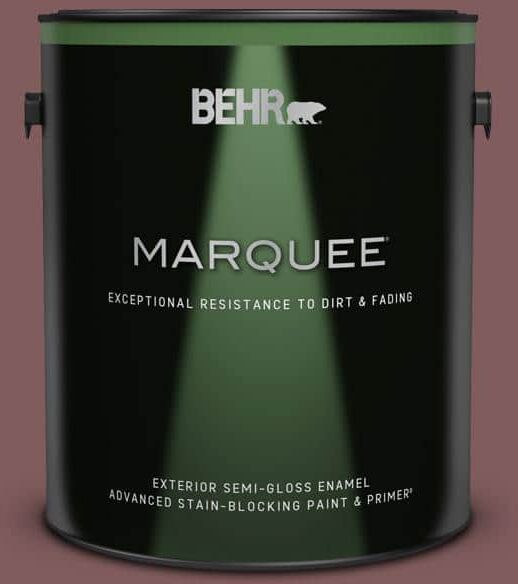 BEHR MARQUEE 1 gal. #140F-6 Book Binder Semi-Gloss Enamel Exterior Paint & Primer