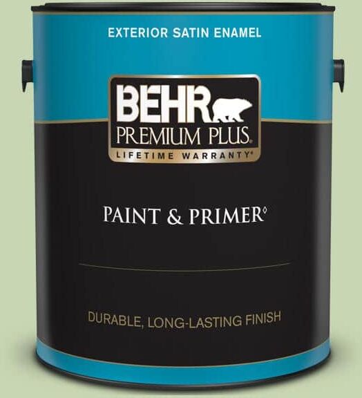 BEHR PREMIUM PLUS 1 gal. #M370-3 Spice Garden Satin Enamel Exterior Paint & Primer