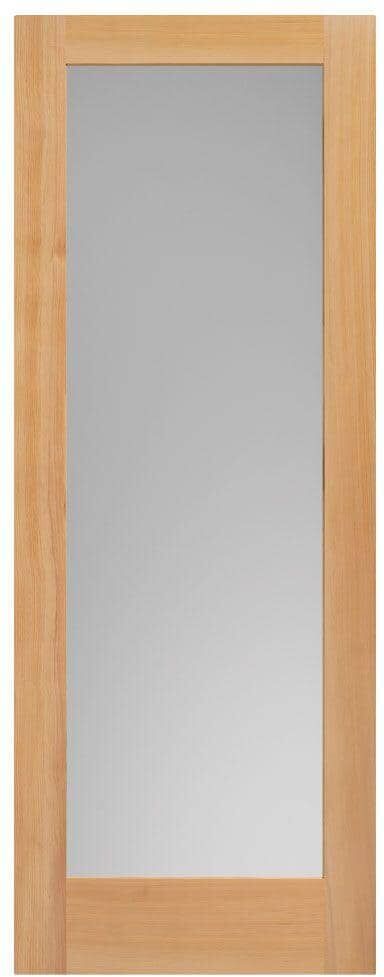 Masonite 30 in. x 84 in. Unfinished Fir Veneer 1-Lite Solid Wood Interior Barn Door Slab