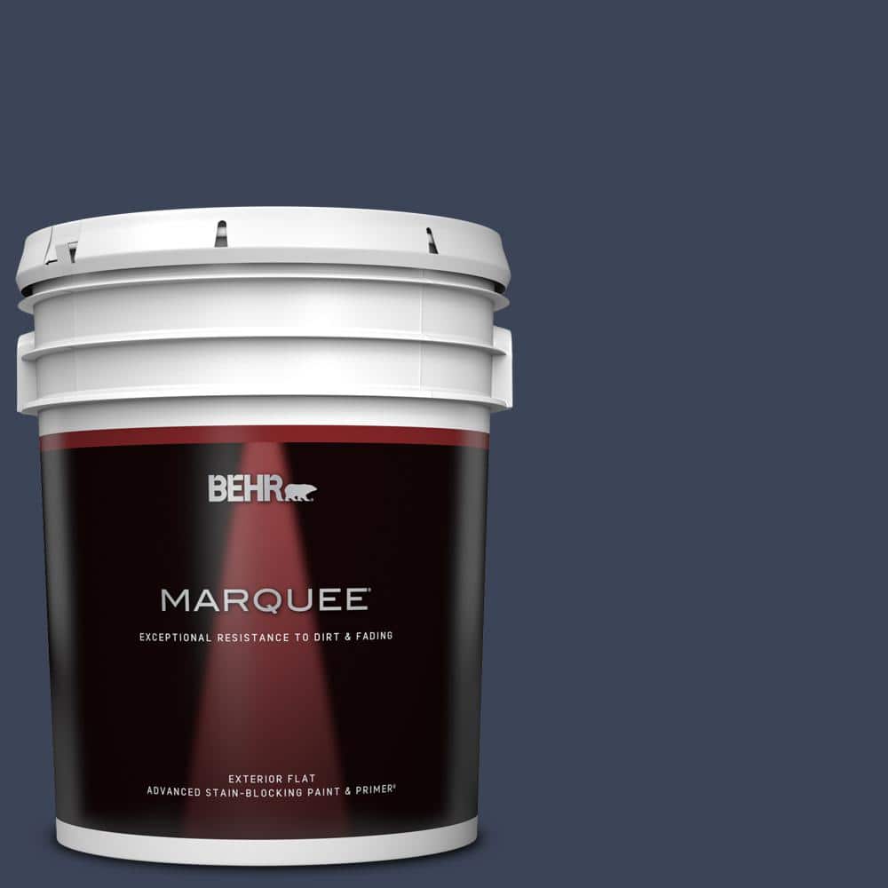 BEHR MARQUEE 5 gal. #600F-7 Soulful Music Flat Exterior Paint & Primer