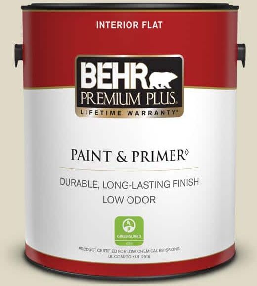 BEHR PREMIUM PLUS 1 gal. Home Decorators Collection #HDC-WR15-1 Zero Degrees Flat Low Odor Interior Paint & Primer