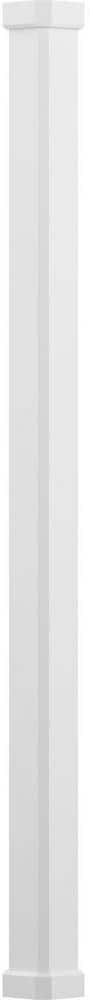 AFCO 8' x 5-1/2" Endura-Aluminum Craftsman Style Column, Square Shaft (Load-Bearing 20,000 LBS), Non-Tapered, Primed