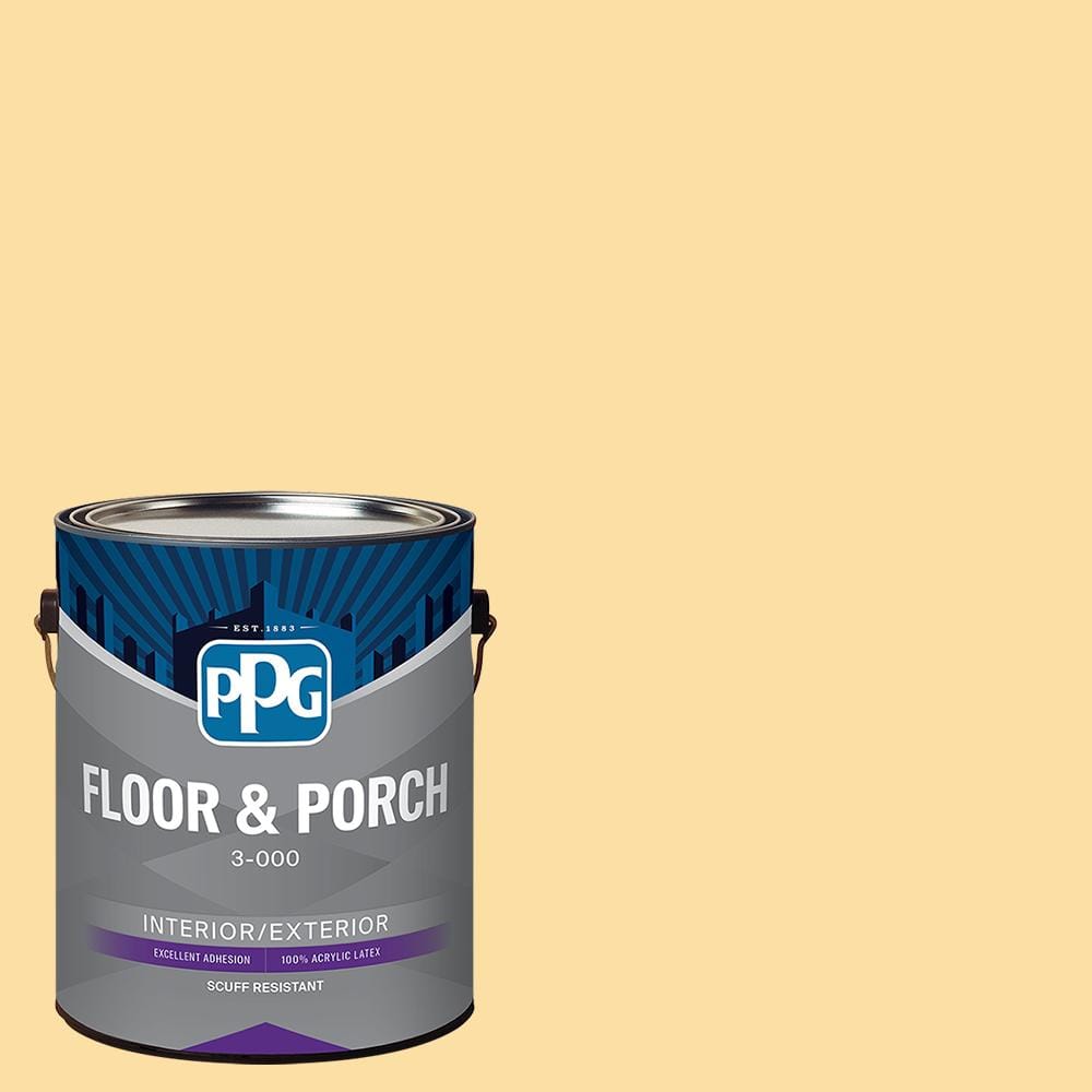 1 gal. PPG1205-4 Honey Bee Satin Interior/Exterior Floor and Porch Paint