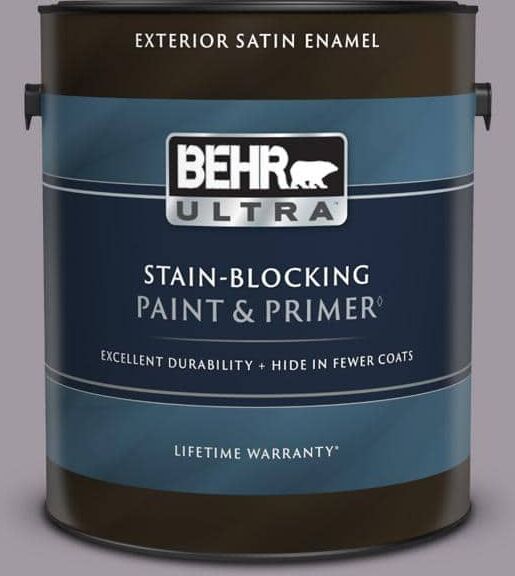 BEHR ULTRA 1 gal. #N570-3 Art Nouveau Glass Satin Enamel Exterior Paint & Primer