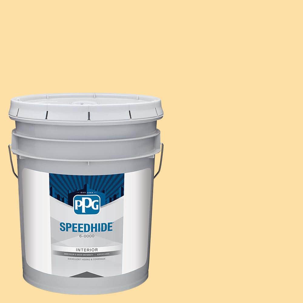 SPEEDHIDE 5 gal. PPG1205-4 Honey Bee Semi-Gloss Interior Paint