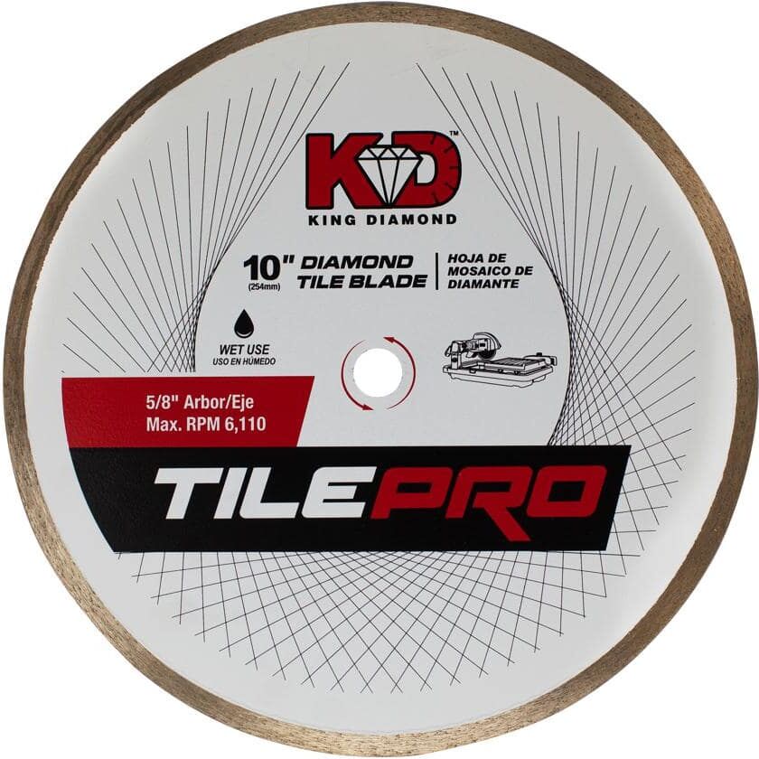 KING DIAMOND 10 in. Diamond Tile Circular Saw Blade