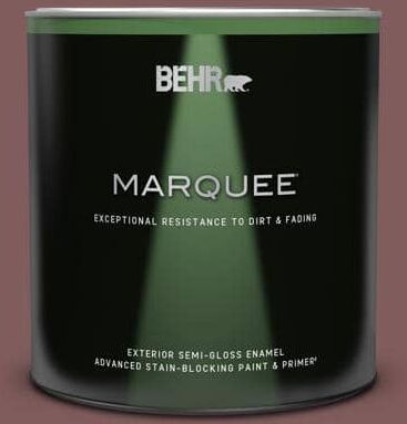 BEHR MARQUEE 1 qt. #140F-6 Book Binder Semi-Gloss Enamel Exterior Paint & Primer