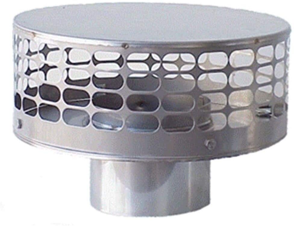 The Forever Cap Guard Liner Top 4 in. Round Fixed Stainless Steel Chimney Cap