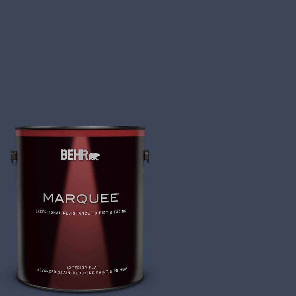 BEHR MARQUEE 1 gal. #600F-7 Soulful Music Flat Exterior Paint & Primer